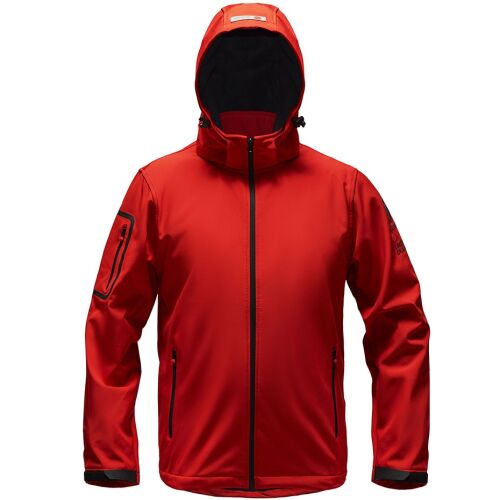 Ozoshi Kazaiuki piros softshell dzseki teljes nézet - Férfi kabát