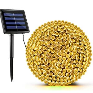 MRG M953 napelemes meleg fehér karácsonyi fényfüzér napelem panellel - Nonbrand Fényfüzér