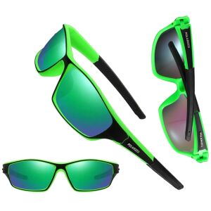 Univerzális sport polarizált kerékpáros szemüveg tükrös, fekete, műanyag