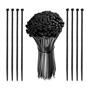 Fekete nylon kábelkötegelő, 100 db, 100x2,5mm