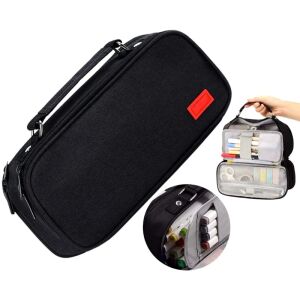 TUBA ceruzarendező, fekete poliészter, 24x11x7 cm