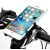 Univerzális kerékpárkormány telefontartó, alumínium + szilikon szalag, 9x8,7x10 cm 113444224
