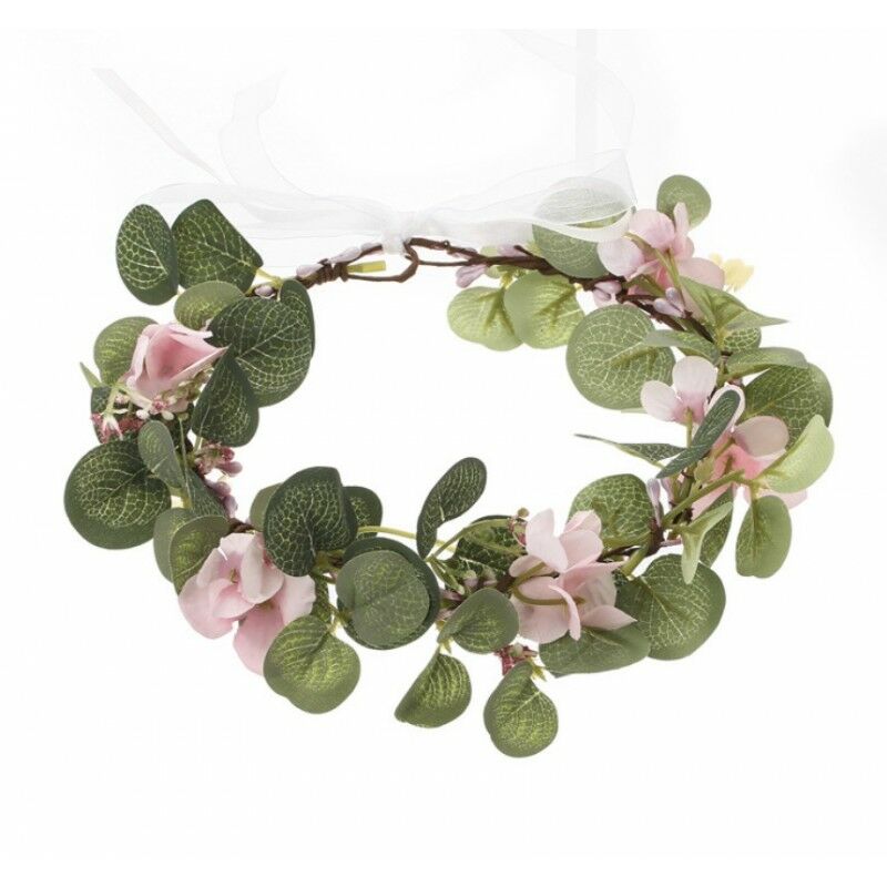 Flamenco Mystique Romantický veniec z umelých kvetov, univerzálna veľkosť, boho štýl W86