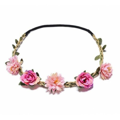 Univerzális méretű művirágból készült romantikus koszorú gyerekeknek és felnőtteknek