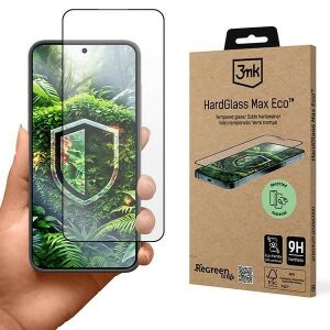 3mk HardGlass Max Eco képernyővédő fólia Samsung Galaxy S24-hez, újrahasznosított anyag csomagolás - 3MK Kijelzővédő fólia
