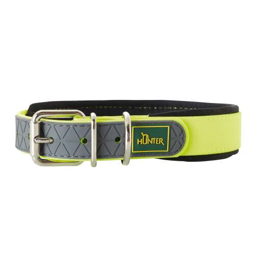 Hunter neon sárga kutyanyakörv, vízálló, tartós, kényelmes, agility edzéshez, mindennapi használatra