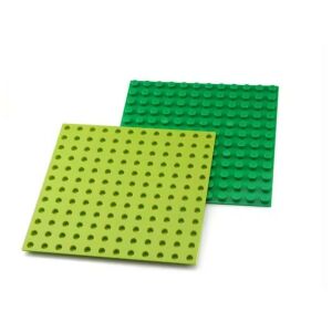 Placă de bază WANGE 12x12 cu crampoane pentru cărămizi mari, verde - Jocuri de constructie - Lego
