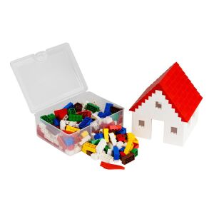 Q-BRiCKS Комплект от 250 строителни блокчета с модел на къща - Q-Bricks