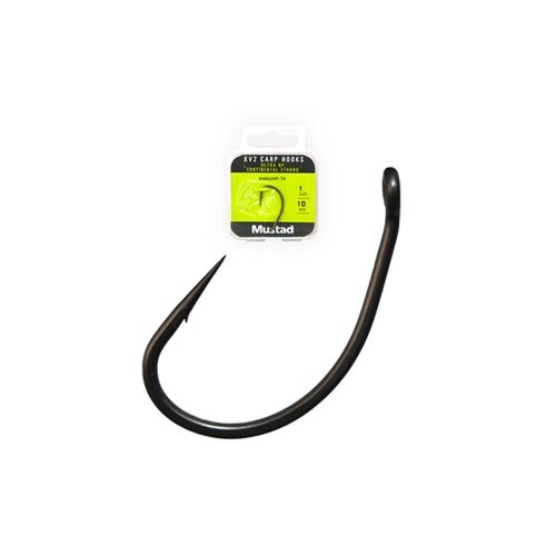 Mustad Ultra NP Carp XV2 Continental Strong horgászhorog, 8-as méret, 10db-os csomag 