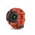 Garmin Instinct 2X Solar piros okosóra, hátulnézet a pulzusmérő szenzorral