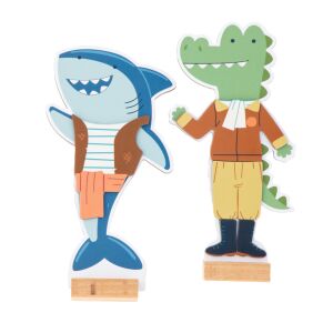 Stephen Joseph Cápa és Krokodil Mágneses Öltöztetős Játék figurák - Stephen Joseph