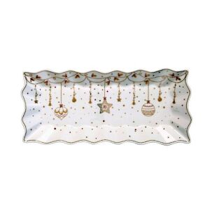 Porcelántálca 40x18cm, dobozban, Christmas Lights 113466434 - Tálca
