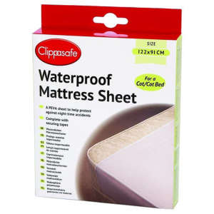 Clippasafe Matracvédő vízhatlan Lepedő 90x120cm #fehér 30268180 Lepedők - Vízhatlan matracvédő
