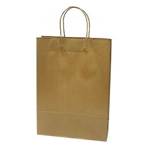 Dísztasak CREATIVE Classic Simple XL 31x42x11 cm kraft egyszínű arany sodort füles 113472952 - Művészet & Hobbi