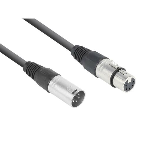 PD Connex CX102-3 5-PIN DMX kábel (5 pin XLR mama &#8211; 5 pin XLR papa) &#8211; (3 m)
