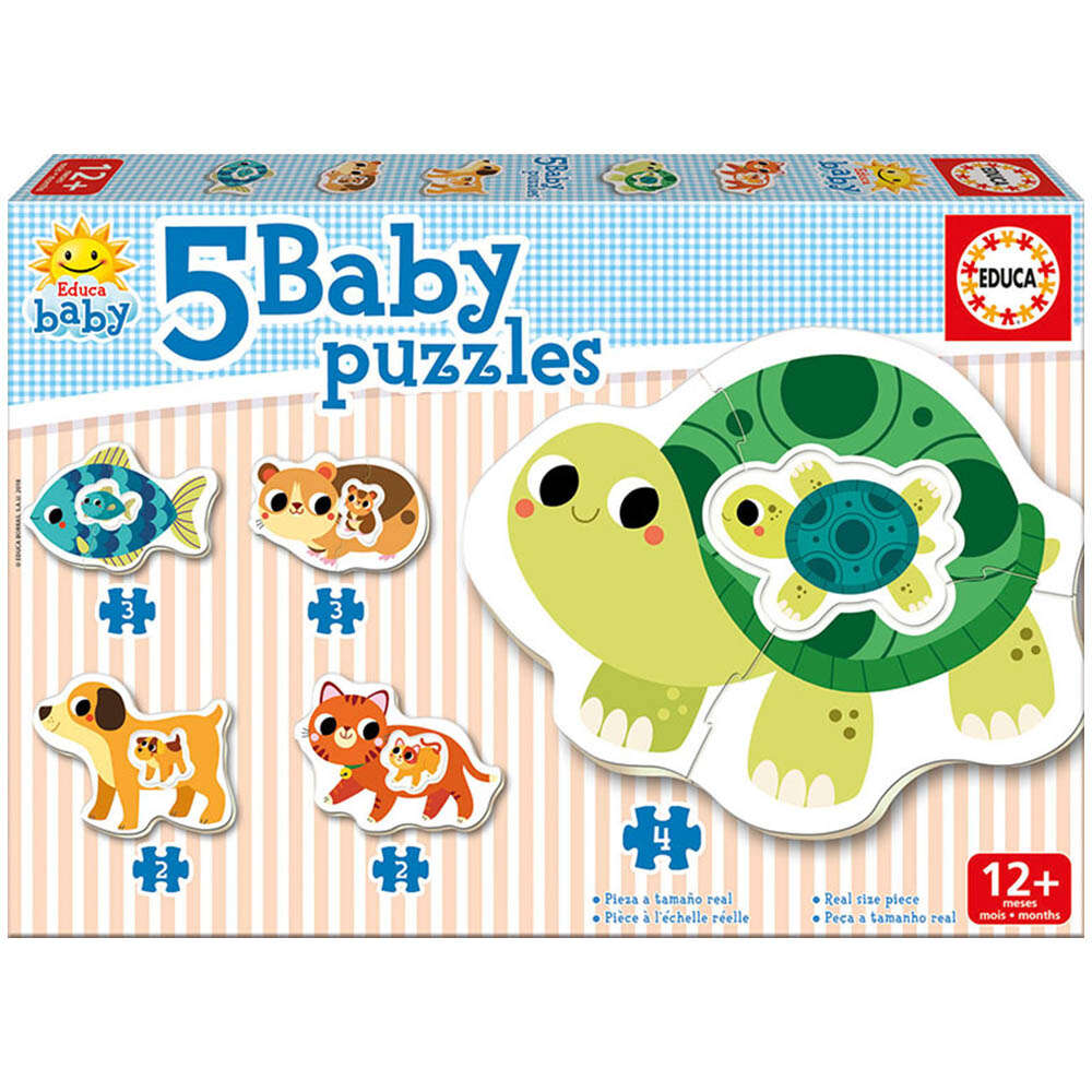 Educa Állatok bébi Puzzle 5 az 1-ben
