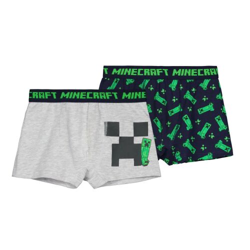 Minecraft Creeper Combo gyerek boxeralsó 2 darab/csomag 8 év / 128 cm 122843474 - Gyerek bugyi, alsónadrág