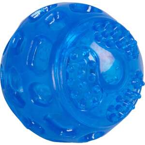 Kék TPR kutyagolyó villogó LED-del, 7,5 cm - Flamingo