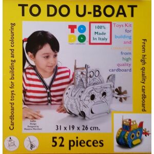 TO DO U-Boat karton modell készlet, 52 darabos, építsd meg és színezd ki a tengeralattjáró játékot - Gyermek & Ifjúsági könyv