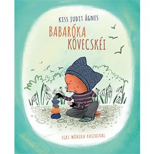 Babaróka kövecskéi gyermekkönyv borítója Kiss Judit Ágnestől, egy róka karakterrel, aki köveket rak egymásra. - Gyermek & Ifjúsági könyv