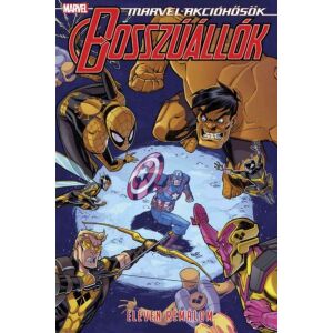Marvel Bosszúállók 4 képregény borítója Amerika Kapitánnyal, Hulkkal és más szuperhősökkel - Gyermek & Ifjúsági könyv