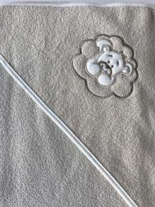 Kapucnis Fürdőlepedő 100x100cm - Maci #drapp 30305861