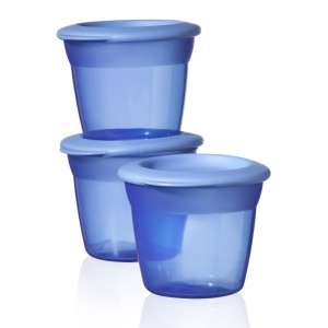 Tommee Tippee Essential Basic 3db Ételtároló tetővel #kék 30309593