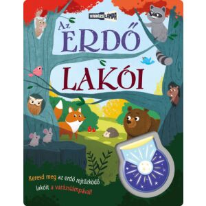 Varázslámpa - Az erdő lakói gyermekkönyv borítója erdei állatokkal - Babakönyv