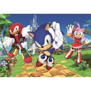 Sonic, Knuckles és Amy Rose puzzle kép - Clementoni Puzzle