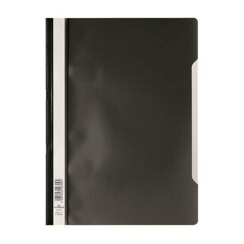 Gyorsfűző, PP, A4, DURABLE "Economy", fekete