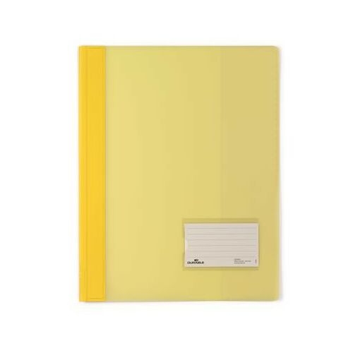 Gyorsfűző, A4, extra erős, széles, DURABLE, sárga 122868565