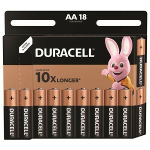 Duracell Basic AA ceruzaelemek, 18 darabos csomag, hosszantartó energia - Duracell