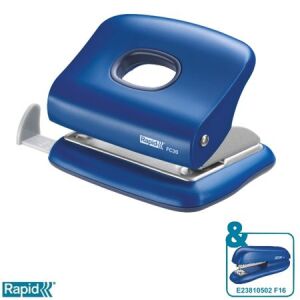 Lyukasztó, kétlyukú, 20 lap, RAPID "FC20", vízkék 122868907 - Rapid