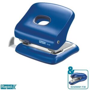 Lyukasztó, kétlyukú, 30 lap, RAPID "FC30", vízkék 122868917 - Rapid