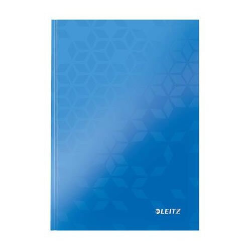 Beíró, A5, kockás, 80 lap, keményfedeles, LEITZ "Wow", kék 122869509