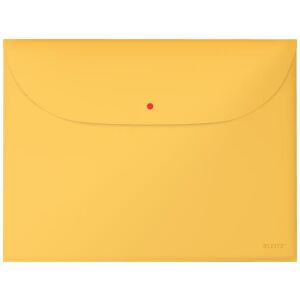 Irattartó tasak, 2 zsebes, A4, PP, pantentos, LEITZ "Cosy", melegsárga 122869604 - Leitz