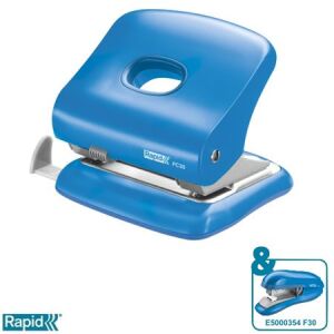Lyukasztó, kétlyukú, 30 lap, RAPID "FC30", élénk kék 122869641 - Rapid