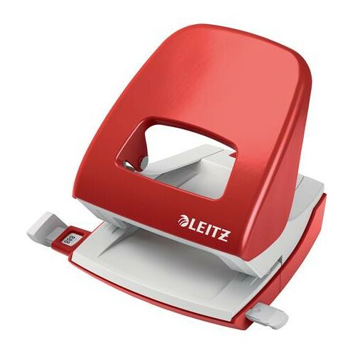Lyukasztó, kétlyukú, 30 lap, LEITZ "Nexxt", piros 122869678