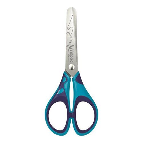 Maped Essentials Soft 13cm Iskolai Olló, Kék Nyél, Csomagolás Nélkül - Olló