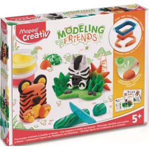 Maped Creativ Modeling Friends Wild gyurma készlet csomagolása tigris és zebra figurákkal - Maped
