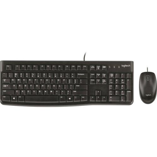 Logitech MK120 vezetékes billentyűzet és egér készlet, fekete