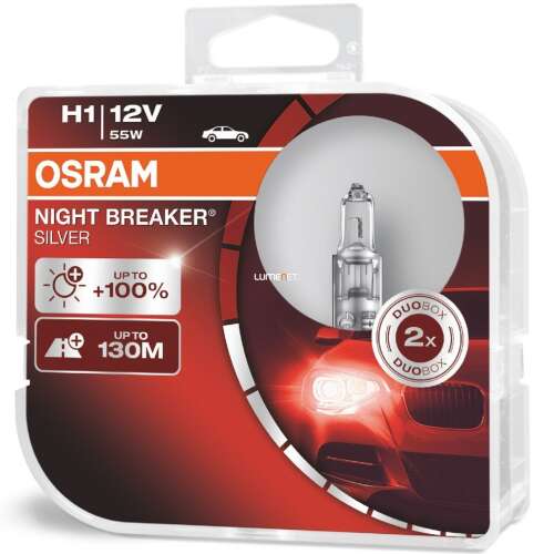 Osram Night Breaker Silver H1 +100% 2db/csomag 43552495