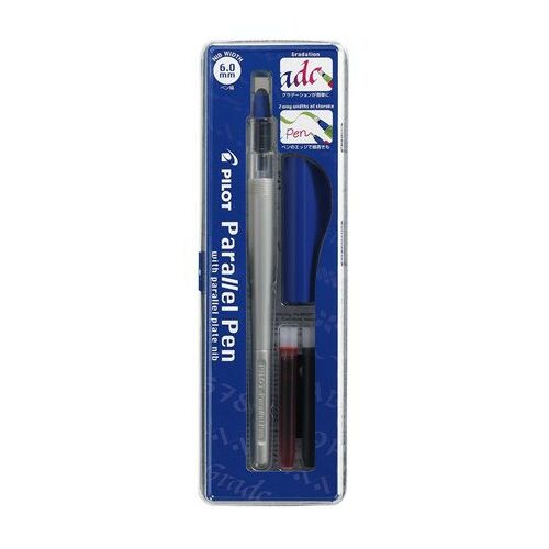 PILOT Parallel Pen, kalligrafikus töltőtoll, 0.5-6mm hegy, kék kupak, csomagolva - Pilot