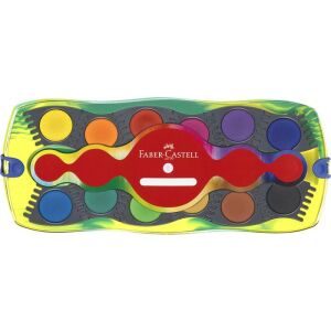 Vízfesték, 12 darabos, összeilleszthető, FABER-CASTELL, dinoszaurusz 122880693 - Faber-Castell