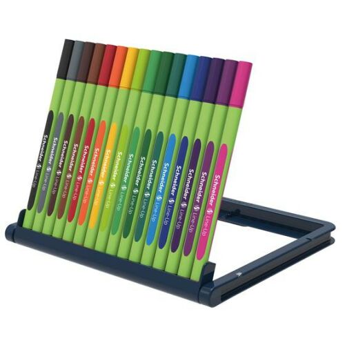 Schneider Line-Up 16 színű tűfilc készlet állványban, 0,4 mm-es hegy - Rostirón és tűfilc