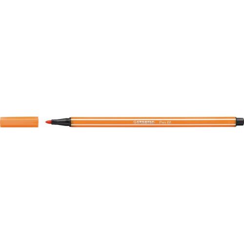 Filctoll, 1 mm, STABILO "Pen 68", halvány narancssárga 122884766