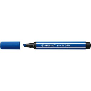 Filctoll, 1-5 mm, vágott hegy, STABILO "Pen 68 MAX", ultramarinkék 122884991 - STABILO