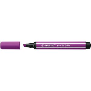 Filctoll, 1-5 mm, vágott hegy, STABILO "Pen 68 MAX", lila 122885014 - STABILO