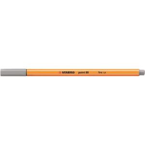 Tűfilc, 0,4 mm, STABILO "Point 88", közép jégszürke 122885196 - STABILO