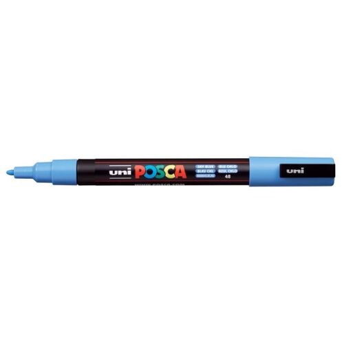 UNI Posca PC-3M égszínkék dekorációs marker, 0.9-1.3 mm hegy - Marker